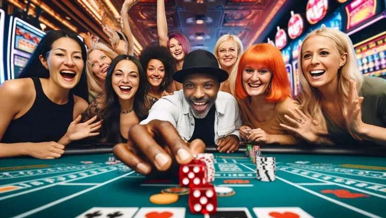A vibrant display of various online casino games like slots, roulette, and blackjack, highlighting 99jili's game selection